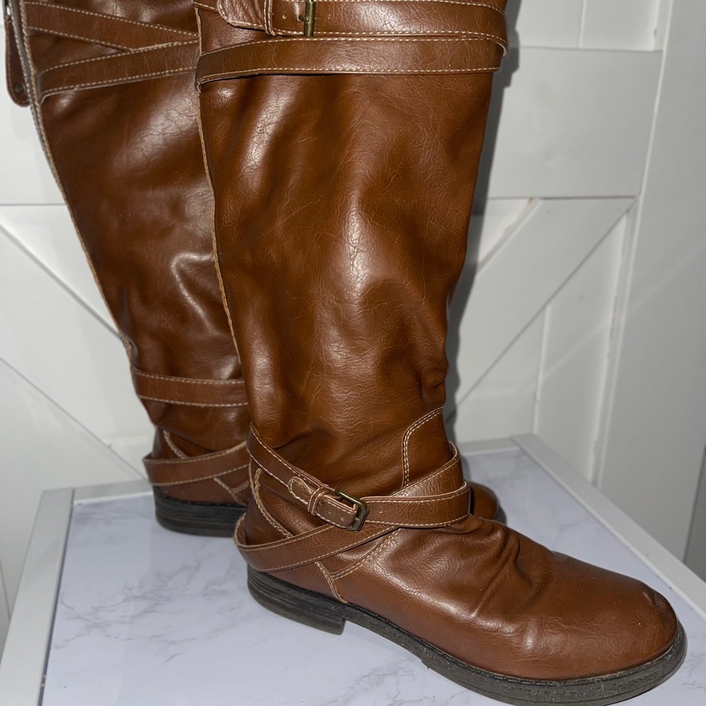 Tall Leather Madden Girl Boots
